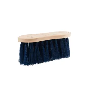 Hard horse brush with wooden back Horze image-0