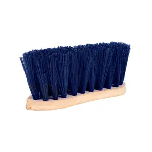 Hard horse brush with wooden back Horze image-1