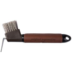 Horse hoof pick with leather handle Horze Maddox