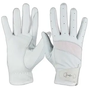 Damskie skórzane i siatkowe rękawice jeździeckie Horze image-0