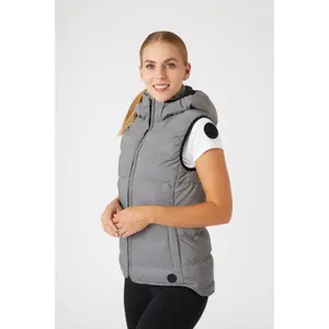 Women's reflective padded sleeveless riding vest Horze image-1