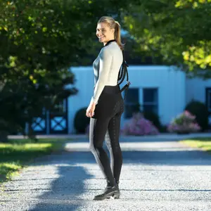 Legging Super miękki damski kombinezon jeździecki z pełnym dołem Horze Juliet image-3