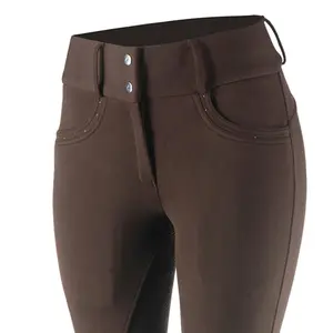 Calças de equitação térmica full grip para mulheres Horze Mia image-3