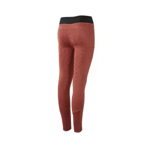 Girls' full grip riding leggings with warm lining Horze Leighton image-3