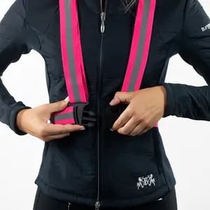 Chaleco de equitación ajustable con bandas reflectantes Horze Adjustable image-2