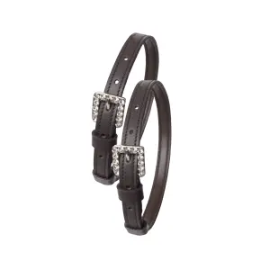 Leather horse spur straps Horze Essex image-1