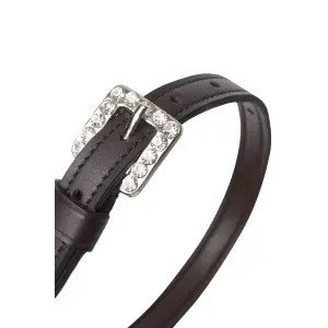 Leather horse spur straps Horze Essex image-0