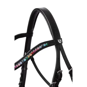 Combined noseband bridle for pony Horze Rainbow Dash image-3
