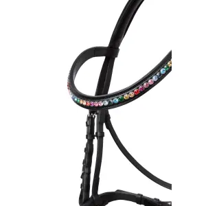 Combined noseband bridle for pony Horze Rainbow Dash image-4