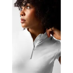 Damen Trainings-T-Shirt mit Reißverschluss Horze Mina image-6