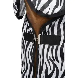 Fliegendecke für Pferde mit Fransen Horze Defender image-1