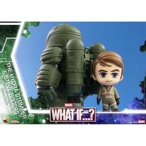 Statuetta da collezione Hot Toys What If...? figurines Cosbaby Hydra Stomper & Steve Rogers image-3