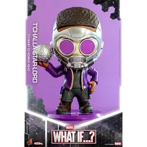 Collectible figurine Hot Toys What If...? Cosbaby T'Challa Star-Lord image-0