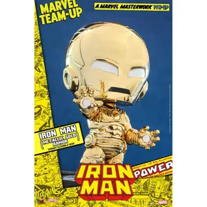 Collectible figurine Hot Toys Marvel Comics Cosbaby Iron Man Metallic Gold Armor image-1