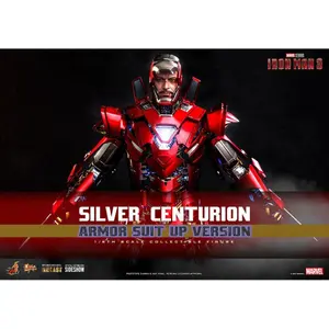 Sammlerfigur Hot Toys Iron Man 3 Movie Masterpiece 1/6 Silver Centurion image-1