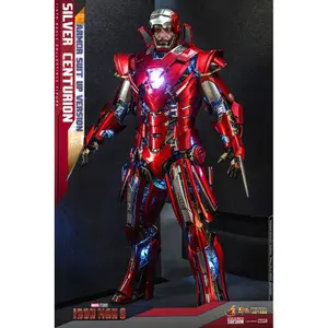 Sammlerfigur Hot Toys Iron Man 3 Movie Masterpiece 1/6 Silver Centurion image-2