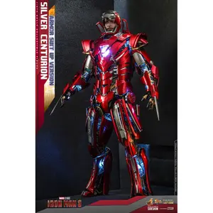 Sammlerfigur Hot Toys Iron Man 3 Movie Masterpiece 1/6 Silver Centurion image-3