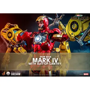 Collectible figurine Hot Toys Iron Man 2 Mark IV Suit-Up Gantry image-1