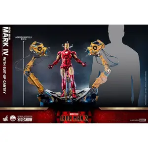 Collectible figurine Hot Toys Iron Man 2 Mark IV Suit-Up Gantry image-4