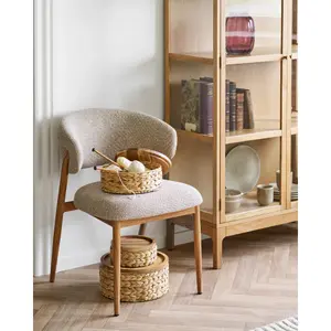 Wooden Storage Basket with Lid House Nordic Botofte (x3) image-1