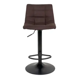 Microfiber bar chair with black legs House Nordic Middelfart image-0