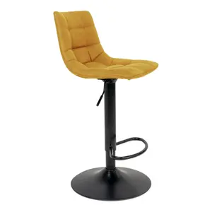 Chaise de bar en microfibre avec pieds noirs House Nordic Middelfart image-2