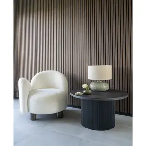 Curly lounge chair, right, round House Nordic Honolulu image-3