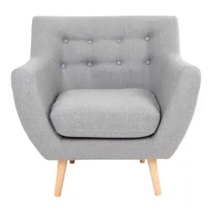 Armchair with wooden legs House Nordic Monte image-0