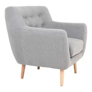 Armchair with wooden legs House Nordic Monte image-3
