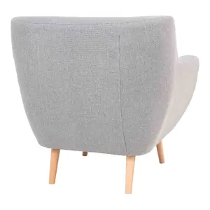 Armchair with wooden legs House Nordic Monte image-2