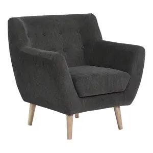 Armchair with natural wood legs House Nordic Monte image-1