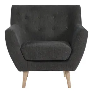 Armchair with natural wood legs House Nordic Monte image-0