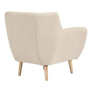 Armchair with natural wood legs House Nordic Monte image-3