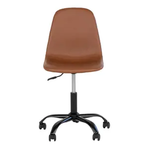 Pu office chair with black legs House Nordic Stockholm image-0