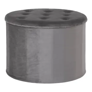 Fluwelen poef met opbergruimte House Nordic Turup image-0