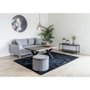 TV-Tisch mit 2 Regalen und schwarzen Beinen House Nordic Vita image-1