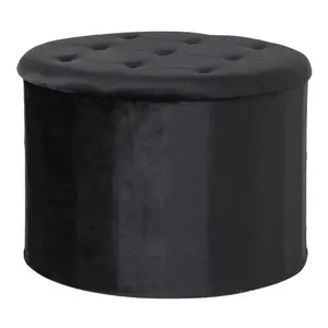 Puff i sammet med förvaring House Nordic Turup image-0