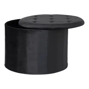 Puff i sammet med förvaring House Nordic Turup image-1