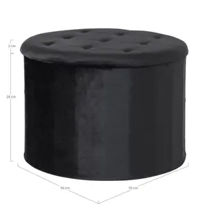 Puff i sammet med förvaring House Nordic Turup image-2