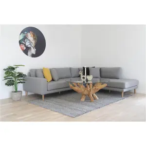 Glass coffee table with wooden legs House Nordic Amazonas image-3