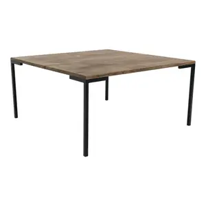 Smoked oiled oak coffee table House Nordic Lugano image-1