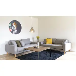 Smoked oiled oak coffee table House Nordic Lugano image-2