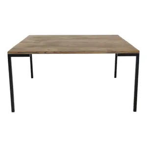 Smoked oiled oak coffee table House Nordic Lugano image-0