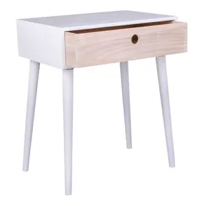 Beistelltisch mit 1 Schublade aus Naturholz House Nordic Parma image-2