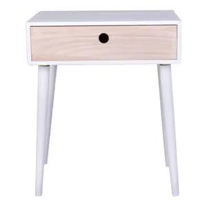 Beistelltisch mit 1 Schublade aus Naturholz House Nordic Parma image-0