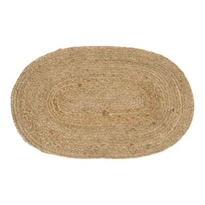 Oval woven jute doormat House Nordic Bombay
