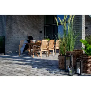 Rattan basket kubu, with handles, round House Nordic Burton image-2