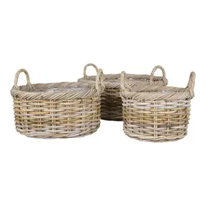 Kubu storage basket with plastic interior House Nordic Kuta (x3) image-1