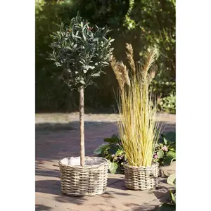 Rattan storage basket House Nordic Kalak (x2) image-1