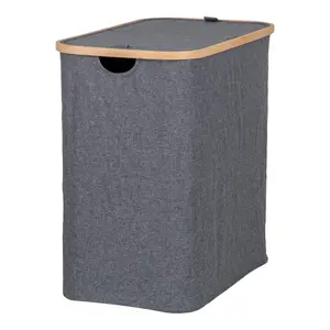 Textile and bamboo laundry basket House Nordic Noto Laundry image-2